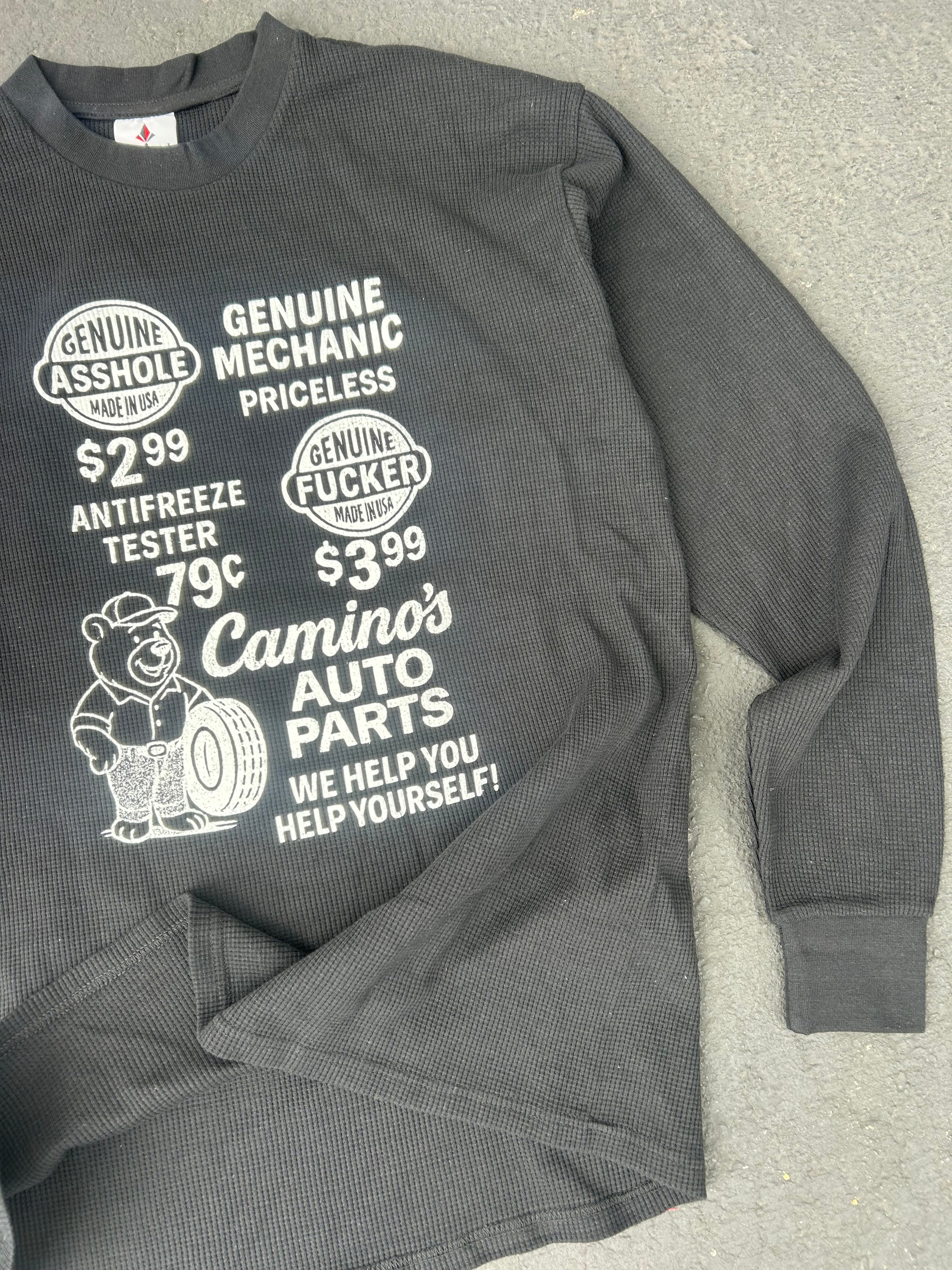 Parts & Personalities Long Sleeve Thermal Shirt-Black