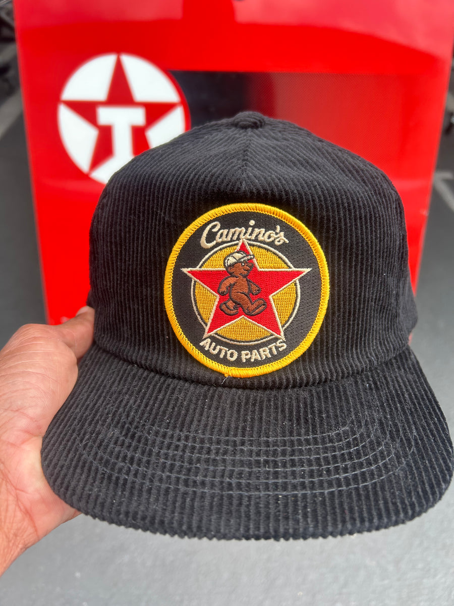 Camino’s Auto Parts Unstructured Fit Black Corduroy Hat-Official Logo