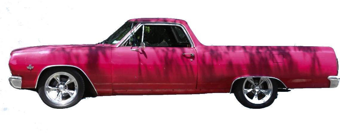 Pink Camino’s El Camino in side profile